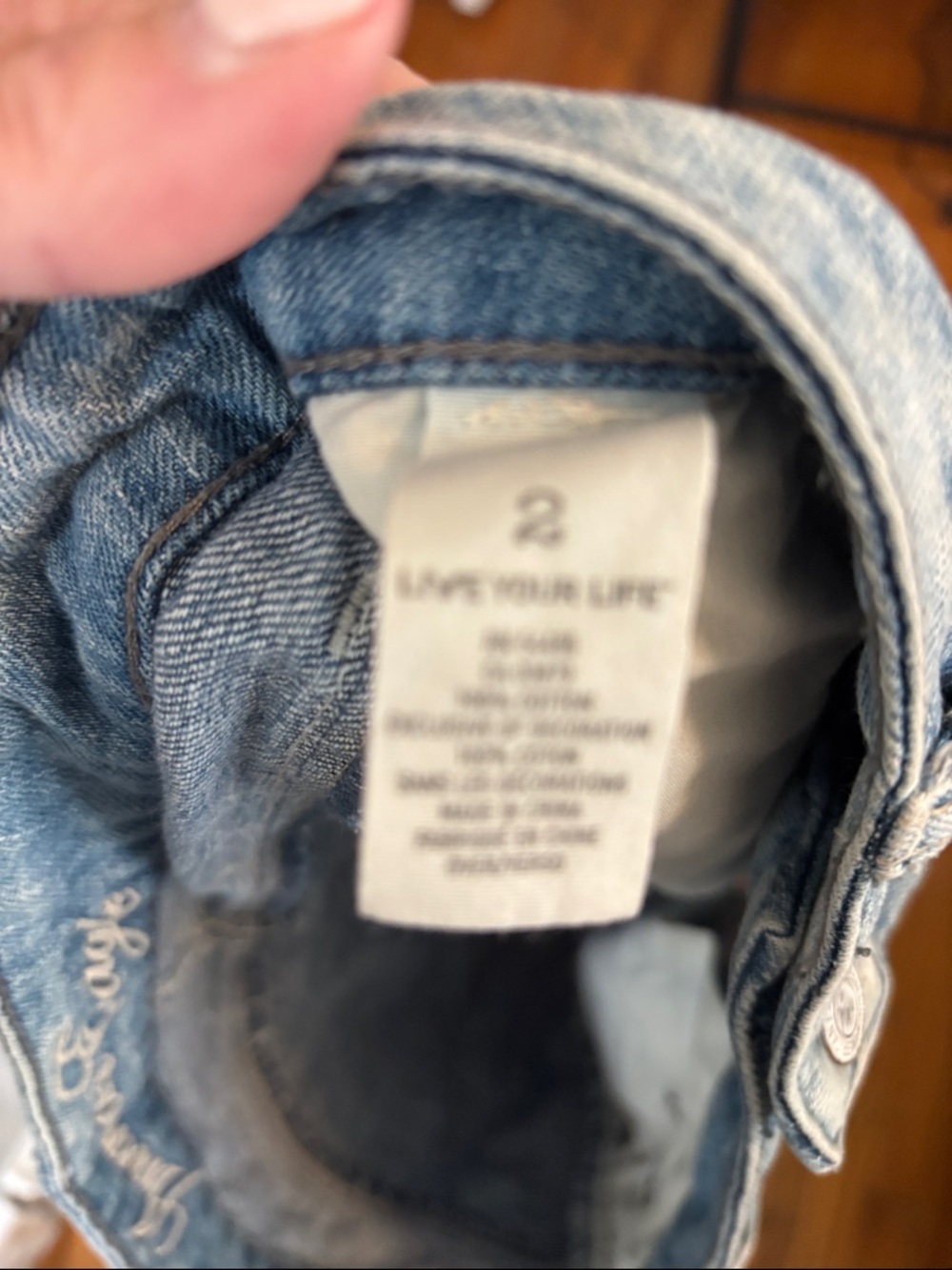 American Eagle Outfitters Faded Light Blue Denim Mini Skirt - Picture 4 of 4